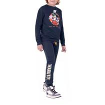 Conjunto Juvenil Masculino Brandili Moletom Cinza - 555441