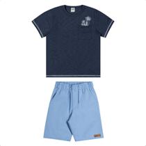 Conjunto Juvenil Masculino Camiseta Bermuda Marlan 64819