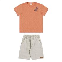 Conjunto Juvenil Masculino Camiseta Bermuda Marlan 64819