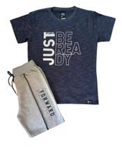 Conjunto Juvenil Masculino Camiseta MC + Bermuda Livy
