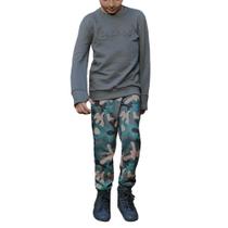 Conjunto Juvenil Masculino Luc.boo ML e Calça Verde - 70581 Conjunto Juvenil Masculino Luc.boo ML e Calça Verde - 70581