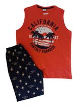 Conjunto Juvenil Masculino Regata + Bermuda Fakini Conjunto Juvenil Masculino Regata + Bermuda Fakini