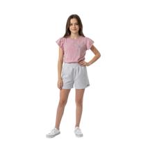 Conjunto Juvenil Menina Baby Vest Manga Bufante