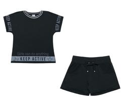 Conjunto Juvenil Menina Blusa e Short Pulla Bulla Ref. 44418