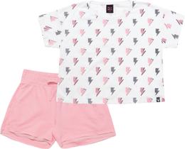 Conjunto Juvenil Menina Blusa e Short Pulla Bulla Ref. 46920 Conjunto Juvenil Menina Blusa e Short Pulla Bulla Ref. 46920