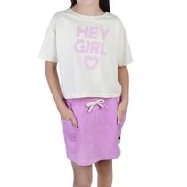 Conjunto Juvenil Menina Malwee Cropped Rosa - 1000120