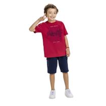 Conjunto Juvenil Menino Verão Camiseta e Bermuda Kyly 1000625