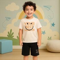 Conjunto Juvenil Menino Verão Camiseta e Bermuda KYLY 1001101