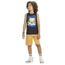 Conjunto Juvenil Menino Verão Regata e Bermuda Kyly 1000616