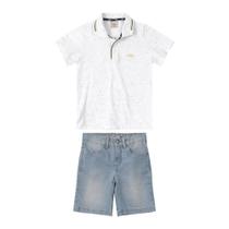 Conjunto Juvenil Polo Algodão Botonê E Jeans Carinhoso - MALWEE