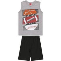 Conjunto Juvenil Regata E Short Menino Bee Loop Ref. 13956