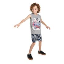 Conjunto Juvenil Regata E Short Menino Bee Loop Ref. 13967