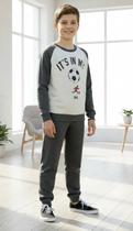 Conjunto Juvenil Teen Em Moletom Flanelado C/ Estampa Bola Nº 14 Conjunto Juvenil Teen Em Moletom Flanelado C/ Estampa Bola Nº 14