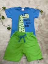 Conjunto Kids camiseta e bermuda de tactel