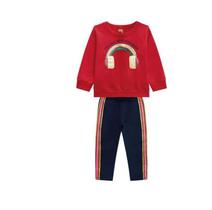 Conjunto Kids Kyly Follow The Rainbow Feminino- 02 Peças Conjunto Kids Kyly Follow The Rainbow Feminino- 02 Peças