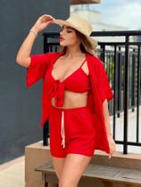 Conjunto Kimono 3 Peças Conjunto Kimono 3 Peças