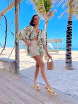 Conjunto kimono linho tamanho 38 a 42