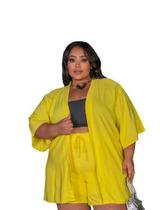 Conjunto Kimono Moda Praia Plus Size - REYN STORE