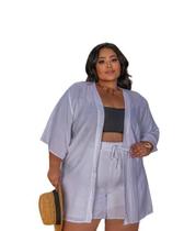 Conjunto Kimono Moda Praia Plus Size Conjunto Kimono Moda Praia Plus Size