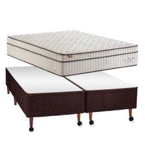 Conjunto King Koil Sky Plush Box Castor Marrom King Size 193x203x80cm