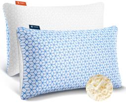 Conjunto king size de espuma viscoelástica triturada Love Attitude Pillows Conjunto king size de espuma viscoelástica triturada Love Attitude Pillows