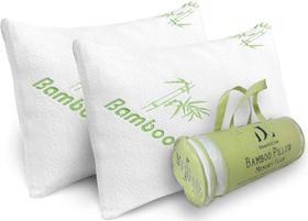 Conjunto King Size de travesseiros DreamField Linen Memory Foam Bamboo Conjunto King Size de travesseiros DreamField Linen Memory Foam Bamboo