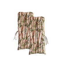 Conjunto Kit 02 Almofadas Para Cadeira Bambu Vime