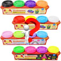 Conjunto kit 04 massinhas coloridas ki massa - sunny 003620 Conjunto kit 04 massinhas coloridas ki massa - sunny 003620