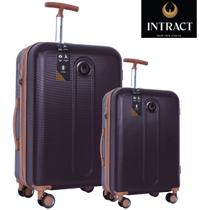 Conjunto Kit 2 Malas de Viagem INTRACT P e M Expansiva Cadeado de Segredo TSA Giratória 360º Rodas Duplas Ágata Chocolate 199 Conjunto Kit 2 Malas de Viagem INTRACT P e M Expansiva Cadeado de Segredo TSA Giratória 360º Rodas Duplas Ágata Chocolate 199