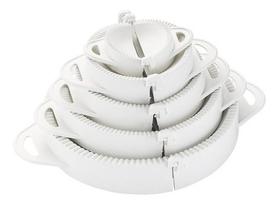 Conjunto Kit 5 Tamanhos Forma Molde Pastel Salgados Keita Branco Conjunto Kit 5 Tamanhos Forma Molde Pastel Salgados Keita Branco