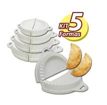 Conjunto Kit 5 Tamanhos Forma Molde Pastel Salgados Rissoles
