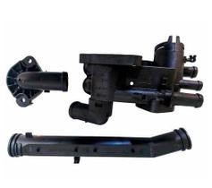 Conjunto Kit Cavalete válvula termostática Distribuição de água Fox Gol Golf Kombi Polo Voyage A3 EA111 AJE 087240 Conjunto Kit Cavalete válvula termostática Distribuição de água Fox Gol Golf Kombi Polo Voyage A3 EA111 AJE 087240