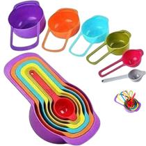 Conjunto Kit Colher Colheres Xícaras De Medida 6 Peças Conjunto Kit Colher Colheres Xícaras De Medida 6 Peças