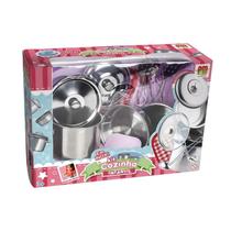 Conjunto Kit Cozinha Infantil 8PCS Inox DMT0038 Conjunto Kit Cozinha Infantil 8PCS Inox DMT0038