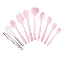 Conjunto Kit de Utensílios de Cozinha de Silicone 10 peças