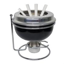 Conjunto Kit Fondue 4 Pessoas Garfo Chocolate e Queijo