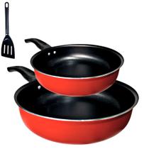 Conjunto Kit Frigideira Alta Funda 2 Peças 18cm E 22cm Antiaderente Conjunto Kit Frigideira Alta Funda 2 Peças 18cm E 22cm Antiaderente