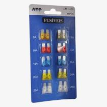 Conjunto Kit Fusíveis Automotivos 10 Peças Atf 4351