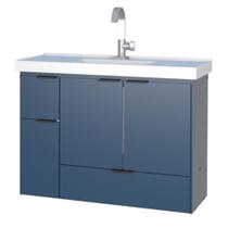 Conjunto Kit Gabinete De Banheiro Com Cuba Balcão Aéreo Pia