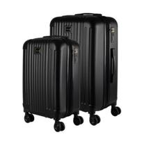 Conjunto Kit Mala Viagem Pequena Bordo 10kg e Media 23kg Abs Zíper Expansível Design Premium Tsa Padrão Anac