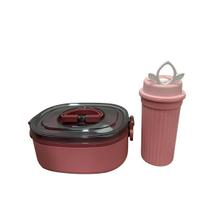 Conjunto Kit Marmita Portátil Com Garfo De Plástico E Copo de 300ml