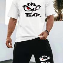 Conjunto Kit Masculino No Fear Camisa Camiseta Short Tactel Estilo Casual Moderno Conjunto Kit Masculino No Fear Camisa Camiseta Short Tactel Estilo Casual Moderno