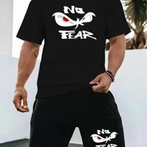 Conjunto Kit Masculino No Fear Camisa Camiseta Short Tactel Estilo Casual Moderno Conjunto Kit Masculino No Fear Camisa Camiseta Short Tactel Estilo Casual Moderno
