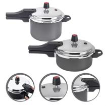 Conjunto Kit Panela de Pressão Antiaderente 3,0 e 4,5 Litros Conjunto Kit Panela de Pressão Antiaderente 3,0 e 4,5 Litros