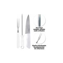 Conjunto Kit Para Churrasco Com 3 Peças Linha Cook Conjunto Kit Para Churrasco Com 3 Peças Linha Cook