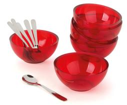 Conjunto Kit Servir Sobremesa Vision 12 Peças Bowl Colheres