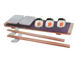 Conjunto Kit Sushi Com 2 Pares De Hashi + Tábua (8 Peças) - Wincy