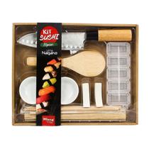 Conjunto Kit Sushi Nagano Hashi Faca Esteira Niguiri Wincy