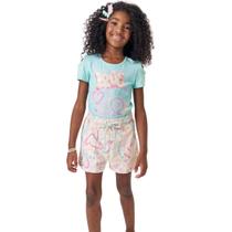 Conjunto Kukie Blusa Canelada E Short Moletom Verde Inverno Conjunto Kukie Blusa Canelada E Short Moletom Verde Inverno