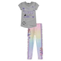 Conjunto Kukiê Blusão E Calça Legging Girl Smile Tie Dye